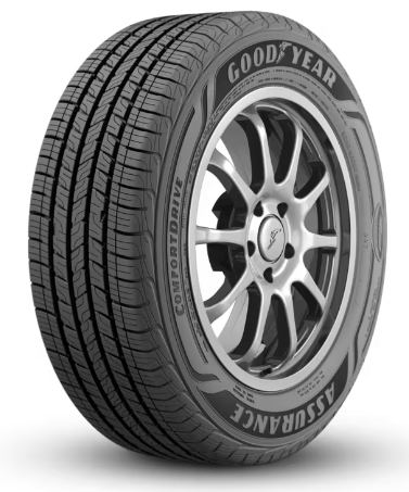 Goodyear Assurance ComfortDrive for sedans, coupes, crossovers, and SUVs.